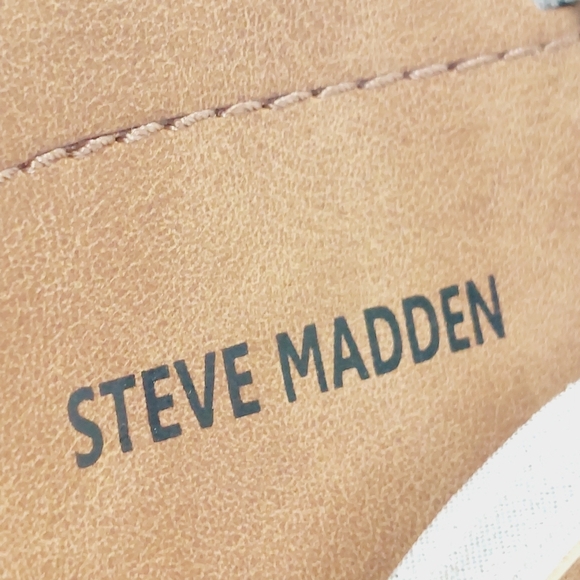 NEW Steve Madden Tan Silver Buckle Strappy Summer Sandals F764 - Picture 10 of 12